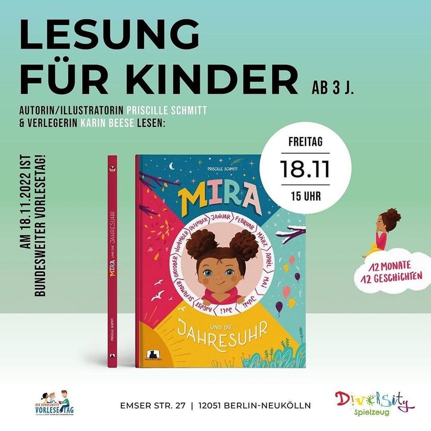 Diversity Kinderbuch Lesung Mira und die Jahresuhr